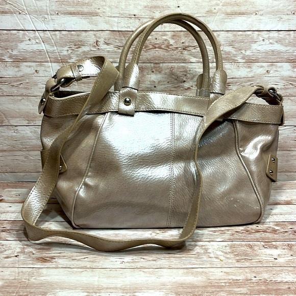 NWT Worthington Bone March Krinkle Handbag Shoulder Bag Crossbody purse - Picture 2 of 16